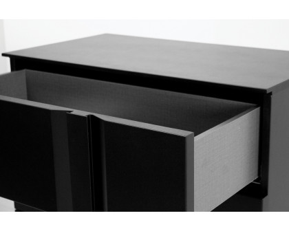 Mobital Carbon Night Table - Matte Black, Right Facing