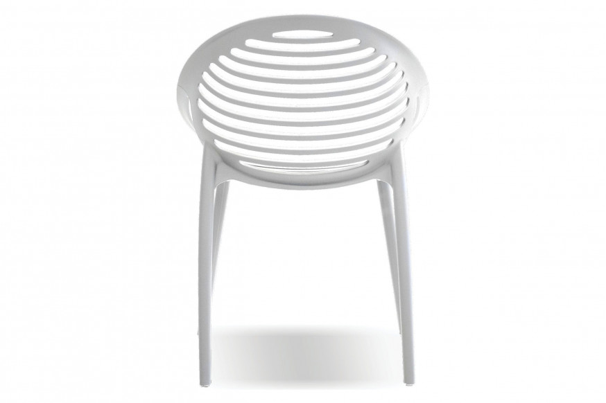 Mobital™ Gravely Rolled / Round Arms Armchair - White