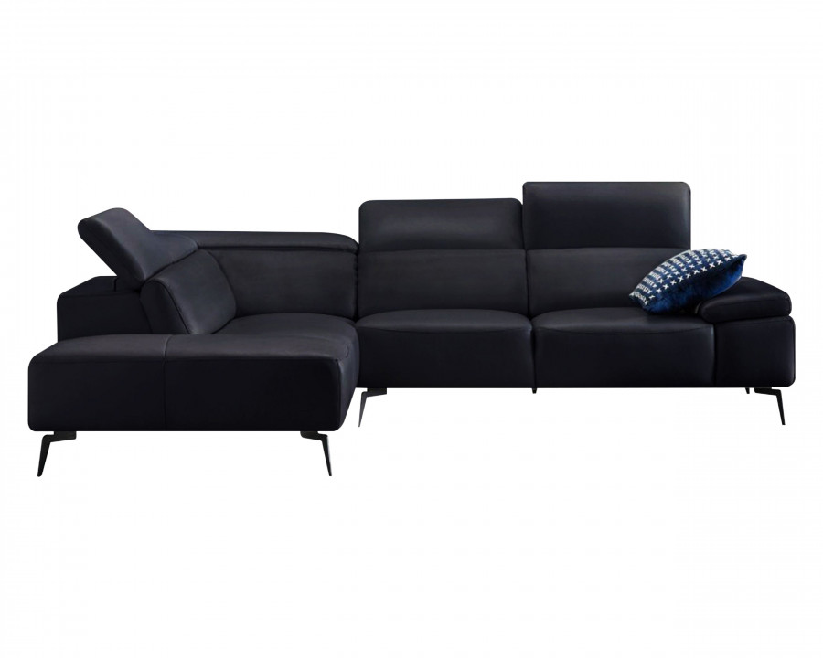 Mobital Camello Modular L-Shaped Corner Sectional - Left Facing, Black