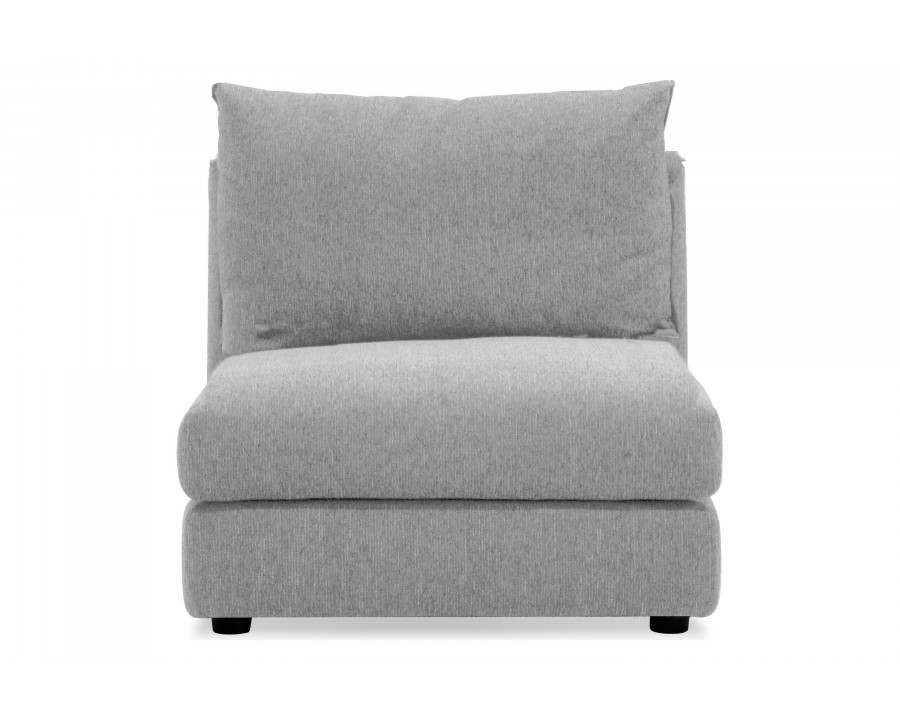 Mobital - Armstrong Sectional Extension Chair in Clamshell Herring, Fabric