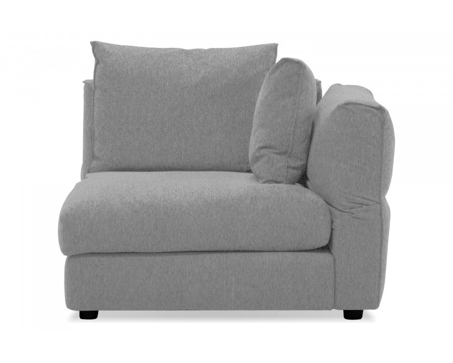 Mobital - Armstrong Right Facing Chair 1 Arm of Sectional in Clamshell Herring, Fabric