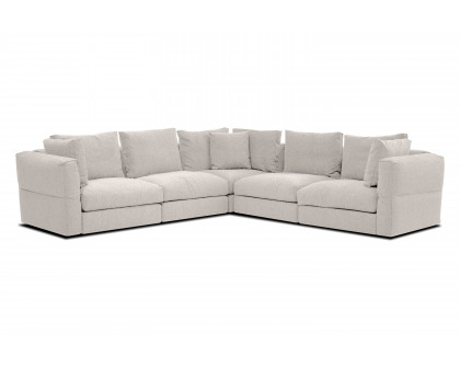 Mobital - Armstrong Sectional Extension Chair in Ivory, Fabric