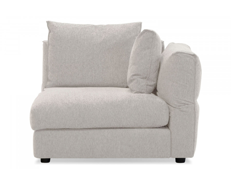 Mobital - Armstrong Right Facing Chair 1 Arm of Sectional in Ivory, Fabric