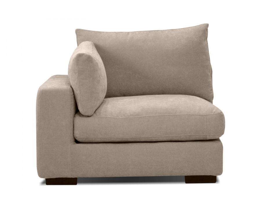 Mobital - Onza Left Facing Chair 1 Arm of Sectional in Oyster, Fabric