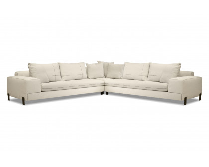 Mobital Plateau Modular L-Shaped Corner Sectional - Stone Wheat, Right Facing, Fabric