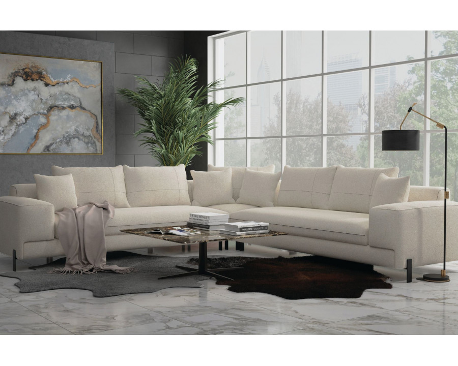 Mobital Plateau Modular L-Shaped Corner Sectional - Stone Wheat, Right Facing, Fabric