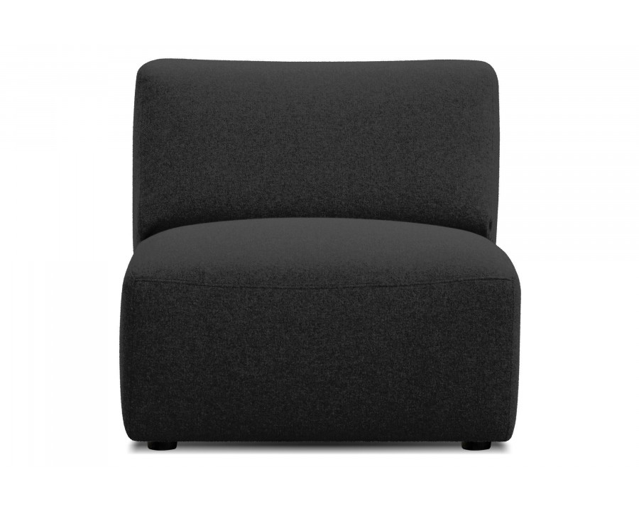 Mobital - Scoop Sectional Extension Chair in Peppercorn, Fabric