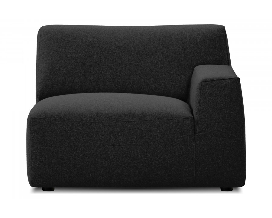 Mobital - Scoop Right Facing Chair 1 Arm of Sectional in Peppercorn, Fabric