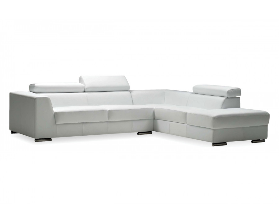 Mobital Icon Modular L-Shaped Corner Sectional - Right Facing, White