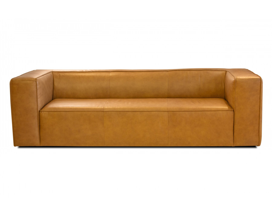 Mobital - Brixton Stationary Sofa in Whiskey, Leather