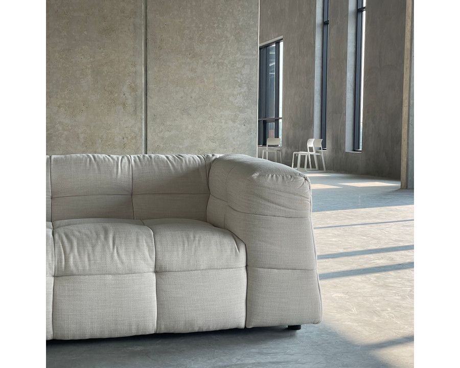 Mobital - Bubble Stationary Sofa in Almond Milk, Fabric