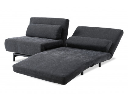 Mobital Iso Double Chair-Bed - Dusk Chenille, Fabric