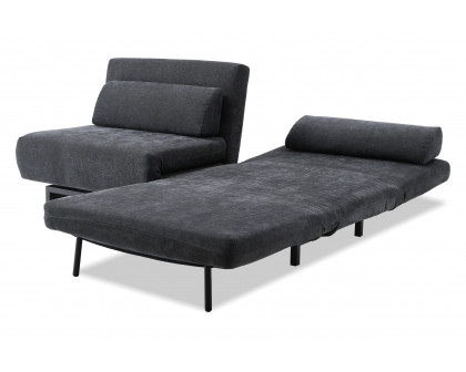 Mobital Iso Double Chair-Bed - Dusk Chenille, Fabric