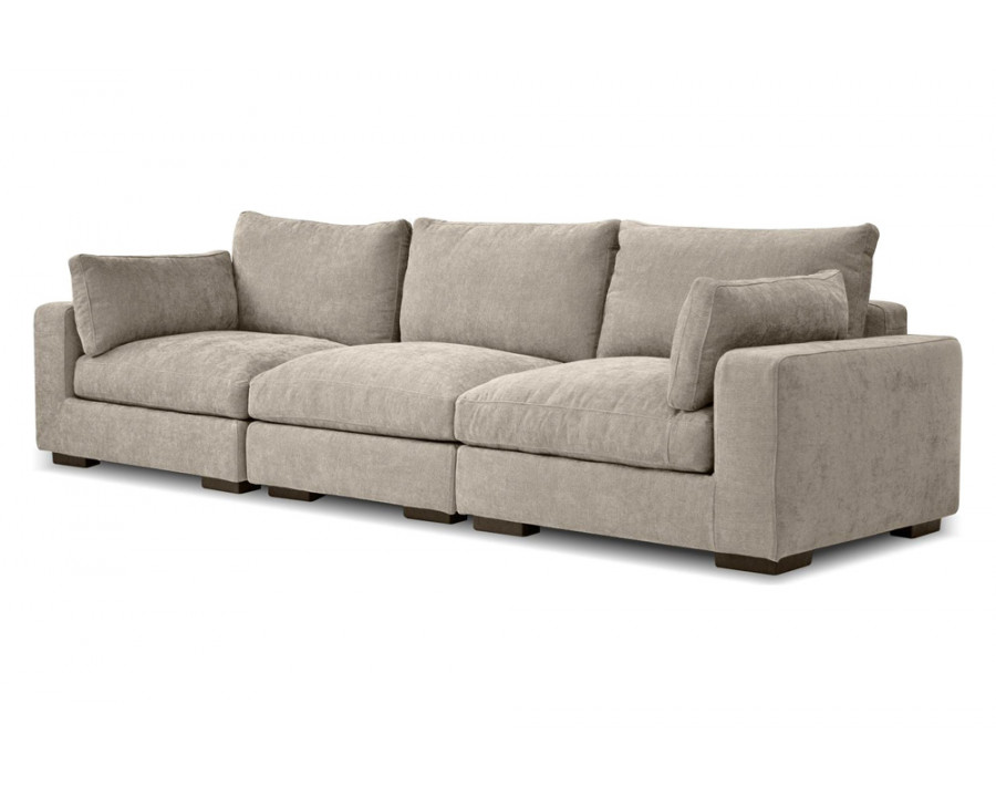 Mobital - Onza Stationary Sofa in Oyster, Fabric