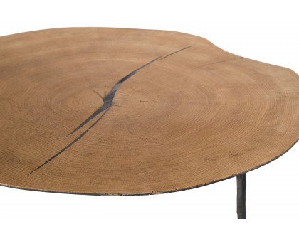 Mobital Oakley Tall Coffee Table - Natural Walnut