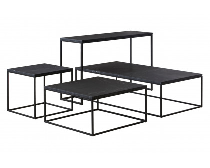 Mobital - Onix Rectangle Coffee Table in Black Marquina Marble