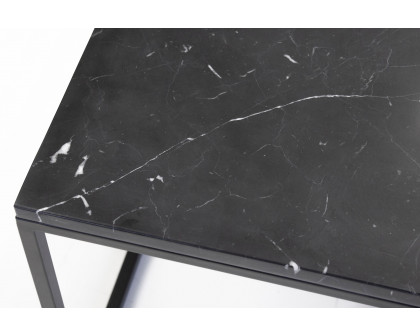 Mobital - Onix Square Coffee Table in Black Marquina Marble