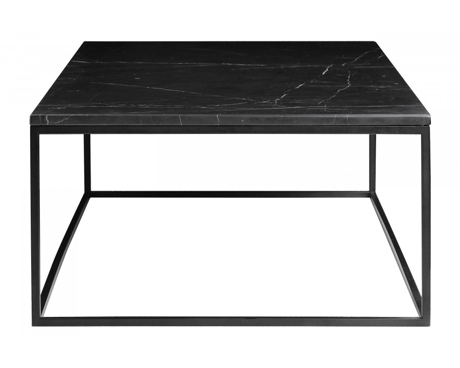 Mobital - Onix Square Coffee Table in Black Marquina Marble