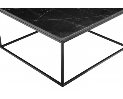 Mobital - Onix Square Coffee Table in Black Marquina Marble