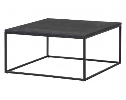 Mobital - Onix Square Coffee Table in Black Marquina Marble