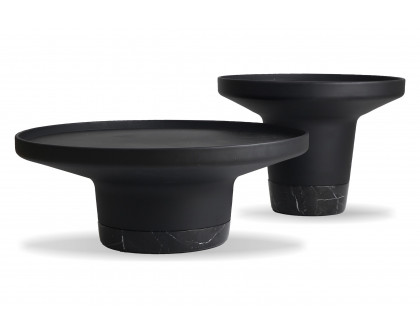 Mobital - Spacer Round Coffee Table in Matte Black