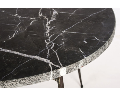 Mobital Tuk Tuk Oval Large Coffee Table - Black Marquina Marble