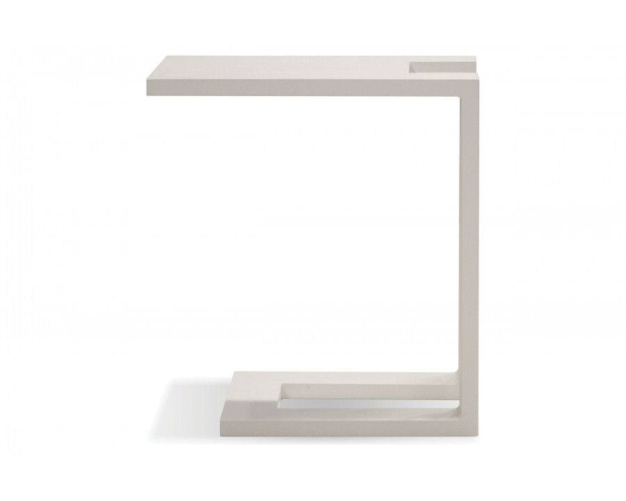 Mobital Ambleside End Table - White, Aluminum