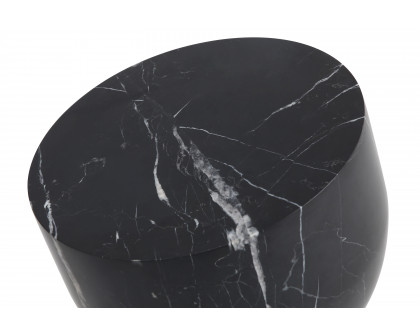 Mobital Apothecary Low End Table - Black, Marble