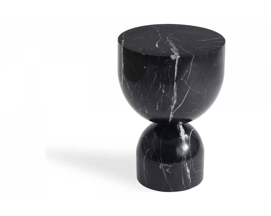 Mobital Apothecary Low End Table - Black, Marble