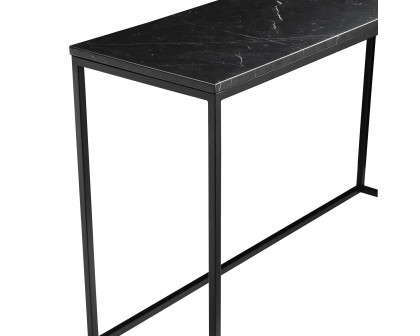 Mobital - Onix Sofa Table in Black Marquina Marble