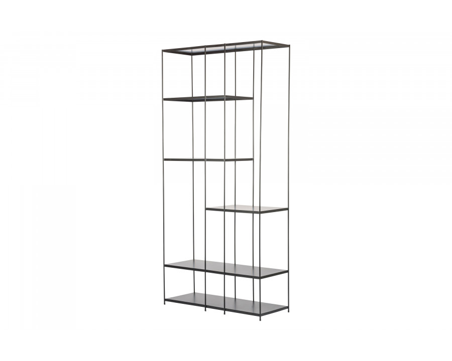 Mobital Etta Tall Bookshelf - Powder Coated Black, Steel