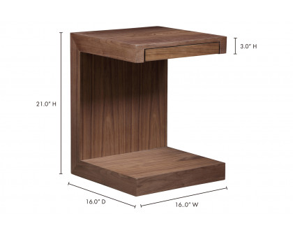 Moe's Zio Side Table - Brown