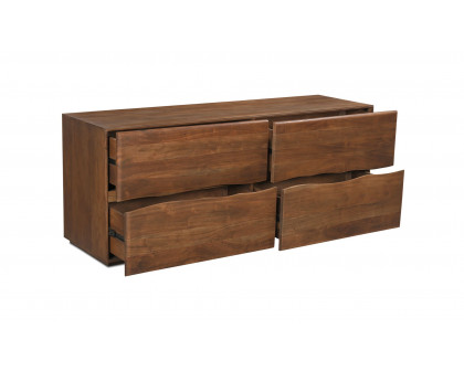 Moe's - Watson Contemporary 4 Drawers Dresser in Brown