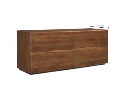 Moe's - Watson Contemporary 4 Drawers Dresser in Brown