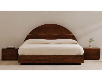 Moe's Watson Contemporary King Size Bed - Brown