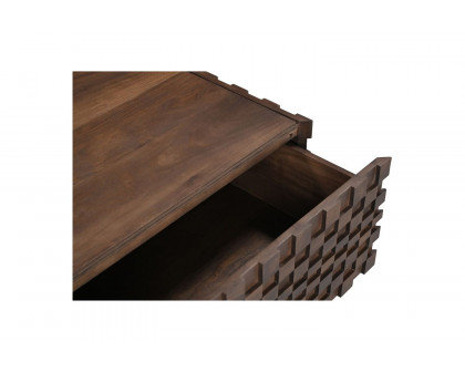 Moe's - Easton Mid-Century Modern Storage Coffee Table in Brown