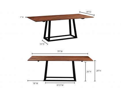 Moe's - Trimesa Dining Table in Brown