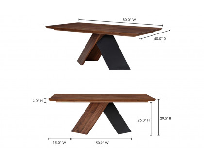 Moe's - Axio Dining Table in Brown