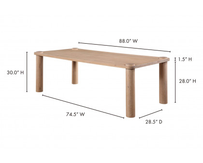 Moe's Century Dining Table - Natural