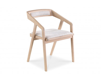 Moe's Padma Oak Arm Chair - Gray