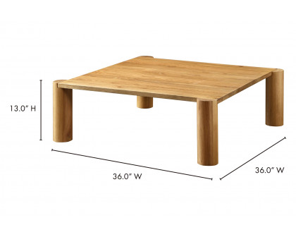 Moe's Post Coffee Table - White