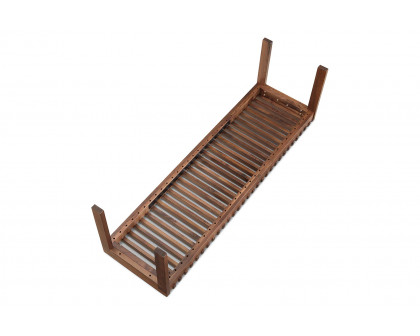 Moe's Rohe Bench - Brown