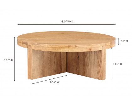 Moe's Folke Round Coffee Table - Natural