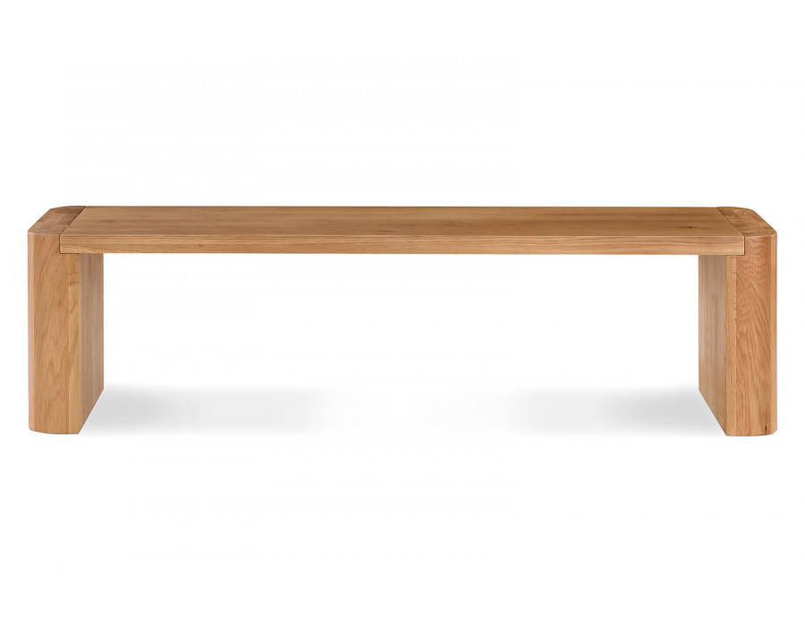 Moe's Post Dining Bench - Natural, Small