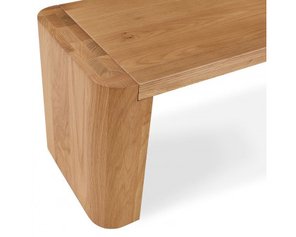 Moe's Post Dining Bench - Natural, Small