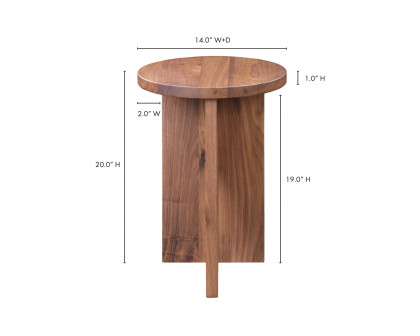 Moe's Grace Accent Table - Brown