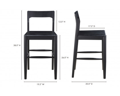 Moe's Owing Counter Stool - Black