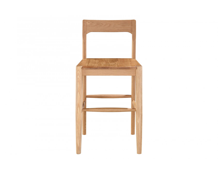 Moe's Owing Counter Stool - Natural Oak