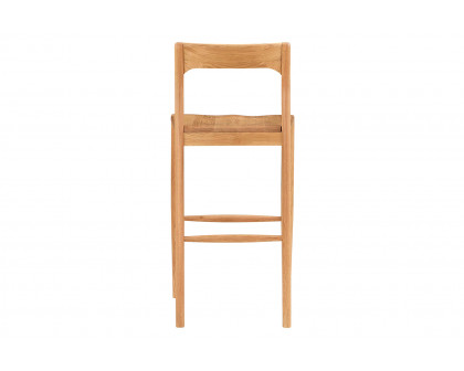 Moe's Owing Barstool - Natural Oak