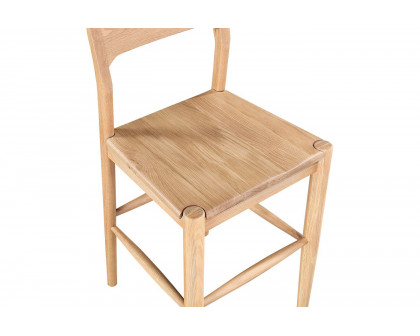 Moe's Owing Barstool - Natural Oak